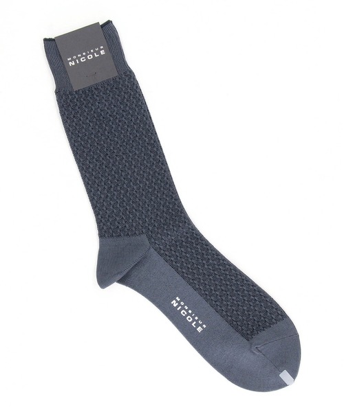 MONSIEUR NICOLE（ムッシュニコル）の「グラフィック クルーソックス（ソックス/靴下・メンズ・グレー/ブラック/ネイビー/ワインレッド・FREE）」の3枚目の写真