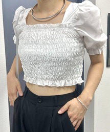 シフォンシルエットブラウス