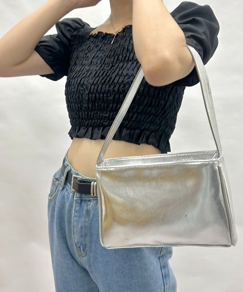mebole(メボレ)の「シフォンシルエットブラウス(シャツ/ブラウス・レディース・ホワイト/ブラック・FREE)」の17枚目の写真