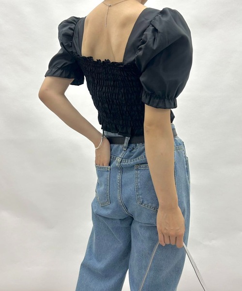 mebole(メボレ)の「シフォンシルエットブラウス(シャツ/ブラウス・レディース・ホワイト/ブラック・FREE)」の22枚目の写真