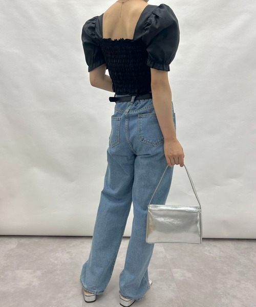 mebole(メボレ)の「シフォンシルエットブラウス(シャツ/ブラウス・レディース・ホワイト/ブラック・FREE)」の21枚目の写真