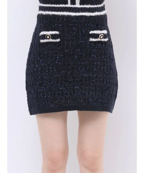 EU VINTAGEヨーロッパ古着バイカラーツイードミニスカートセットアップ EU VINTAGEヨーロッパ古着バイカラーツイードミニスカート