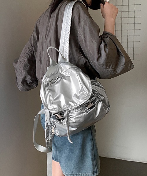 c.u.l（シーユーエル）の「ナイロン メタルバックルリュックサック バックパック cula992（バックパック/リュック・レディース・ベージュ/レッド/ブルー/シルバー/ブラック/カーキ/ライトベージュ・FREE）」の7枚目の写真