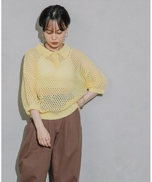 polo knit tops