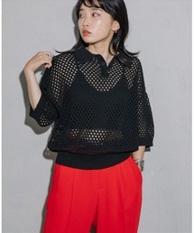 polo knit tops