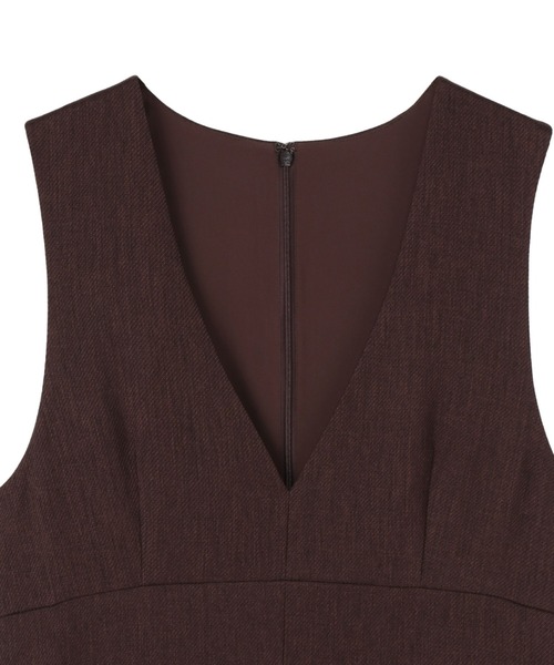 TOKYO SHIRTS（トウキョウシャツ）の「レディースジャンパースカート ウーリッシュ素材（ジャンパースカート・レディース・ブラウン/ネイビー・M/L/LL）」の11枚目の写真