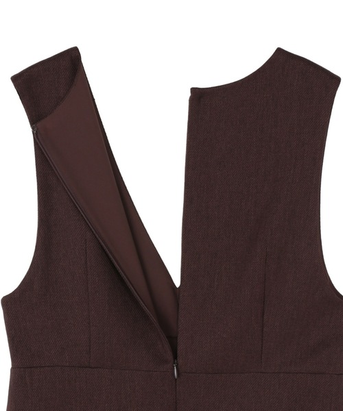 TOKYO SHIRTS（トウキョウシャツ）の「レディースジャンパースカート ウーリッシュ素材（ジャンパースカート・レディース・ブラウン/ネイビー・M/L/LL）」の10枚目の写真