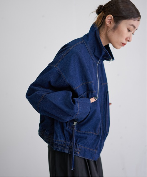 セール】デニムブルゾン（デニムジャケット）｜nearness（ニアネス）の