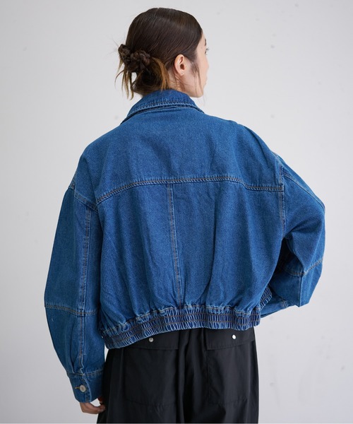 セール】デニムブルゾン（デニムジャケット）｜nearness（ニアネス）の