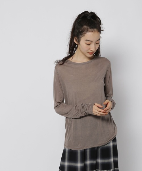 セール】シャーリングテンセルウールプルオーバー（Tシャツ/カットソー