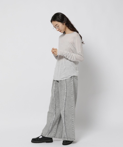 セール】シャーリングテンセルウールプルオーバー（Tシャツ/カットソー