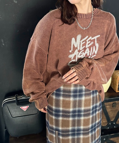 apres jour mignon(アプレジュールミニョン)の「【5周年記念アイテム】ピグメント加工ニット【ZOZOTOWN限定アイテム】(ニット/セーター・レディース・ブラウン系その他/ブラック/マスタード/キャメル・フリー/X-LARGE)」の17枚目の写真