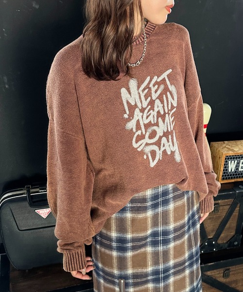 apres jour mignon(アプレジュールミニョン)の「【5周年記念アイテム】ピグメント加工ニット【ZOZOTOWN限定アイテム】(ニット/セーター・レディース・ブラウン系その他/ブラック/マスタード/キャメル・フリー/X-LARGE)」の18枚目の写真