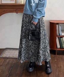 clear | レオパード柄ロングスカート [ふんわりシルエット]≪2024AW新作≫(スカート)