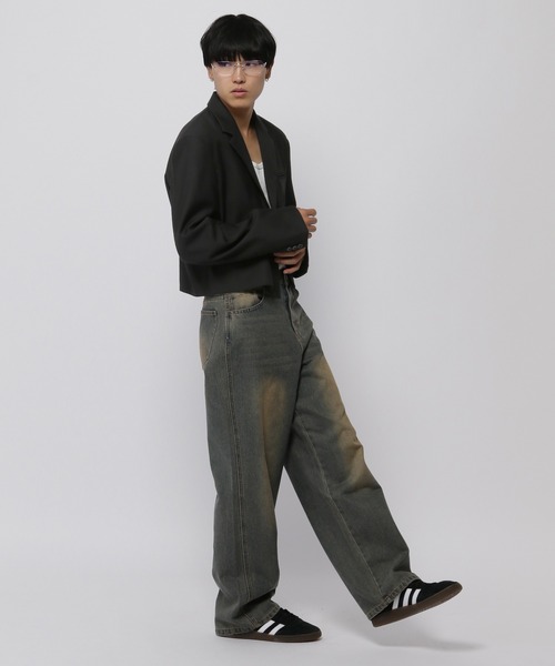 3.3 Field Trip （3.3フィールドトリップ）の「3.3 Field Trip／ショートテーラードジャケット（テーラードジャケット・メンズ・グレー/ブラック・FREE）」の4枚目の写真