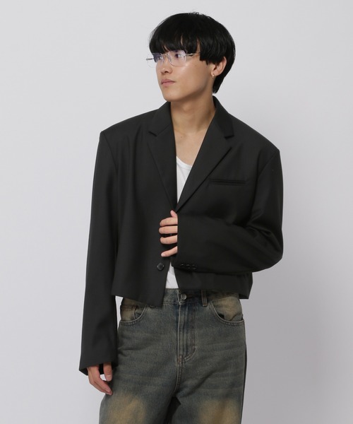 3.3 Field Trip （3.3フィールドトリップ）の「3.3 Field Trip／ショートテーラードジャケット（テーラードジャケット・メンズ・グレー/ブラック・FREE）」の5枚目の写真