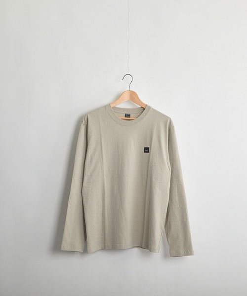 B'day(ビーデイ)の「ヘヴィウェイト天竺 刺繍 長袖 クルーネック(Tシャツ/カットソー・レディース・ブラック/ホワイト/ベージュ・LARGE/MEDIUM)」の3枚目の写真
