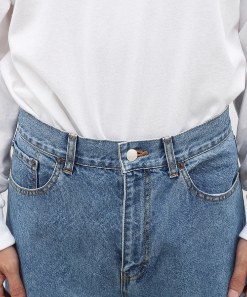 BoTT Loose-Fit Jean サイズ34 Washed Blue 1014 Fit Semi-Destructed Wash Jeans | Stetson