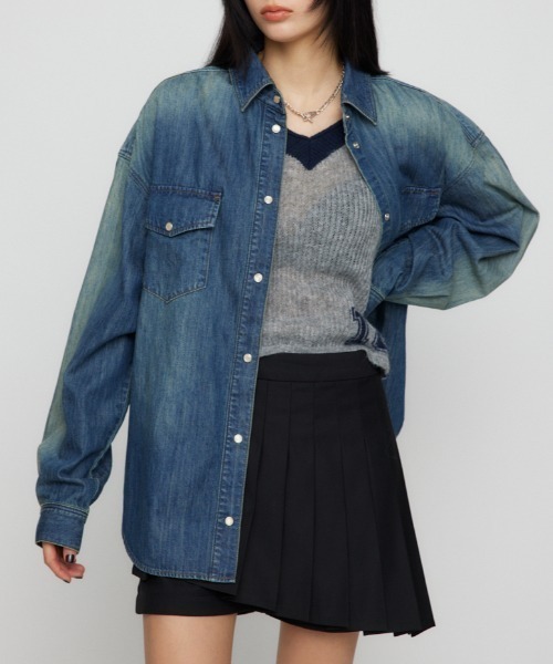 【セール】WASH VINTAGE シャツ（シャツ/ブラウス）｜LAGUA GEM（ラグアジェム）