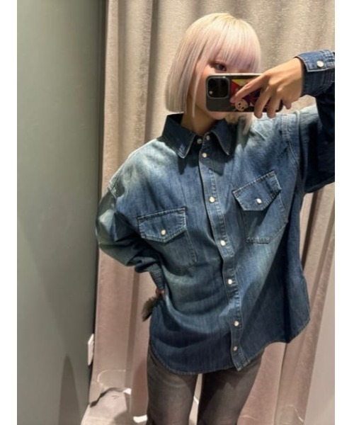 【セール】WASH VINTAGE シャツ（シャツ/ブラウス）｜LAGUA GEM（ラグアジェム）