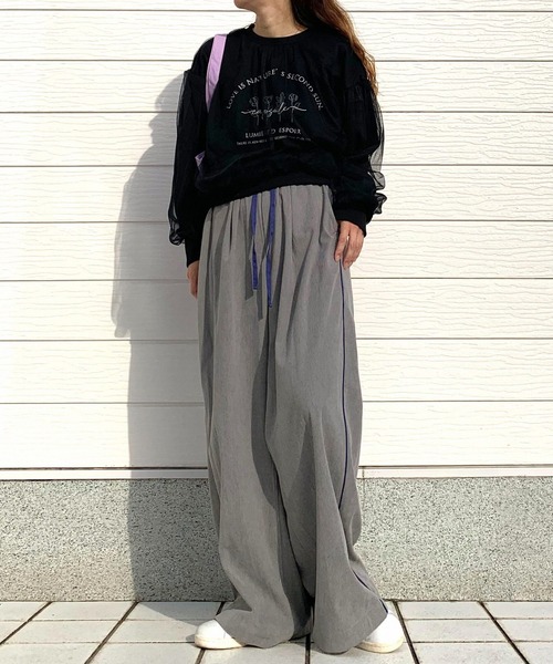 Q(キュー)の「ソフトコールパンツ(その他パンツ・レディース・ライトグレー/ベージュ・MEDIUM)」の17枚目の写真