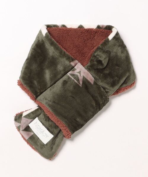 チャイハネ（チャイハネ）の「【チャイハネ】NOMADY ノマディストール マフラー（マフラー・レディース・ターコイズブルー/ナチュラル/ブラック/カーキ/スカイブルー/サンドベージュ・FREE）」の4枚目の写真