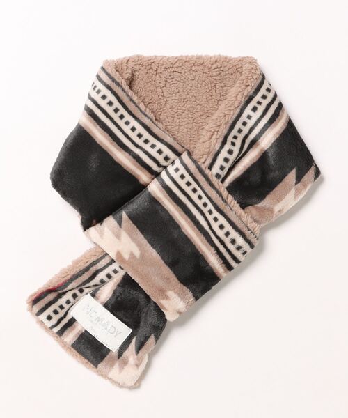 チャイハネ（チャイハネ）の「【チャイハネ】NOMADY ノマディストール マフラー（マフラー・レディース・ターコイズブルー/ナチュラル/ブラック/カーキ/スカイブルー/サンドベージュ・FREE）」の2枚目の写真