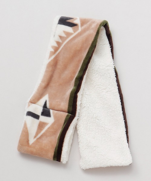 チャイハネ（チャイハネ）の「【チャイハネ】NOMADY ノマディストール マフラー（マフラー・レディース・ターコイズブルー/ナチュラル/ブラック/カーキ/スカイブルー/サンドベージュ・FREE）」の16枚目の写真