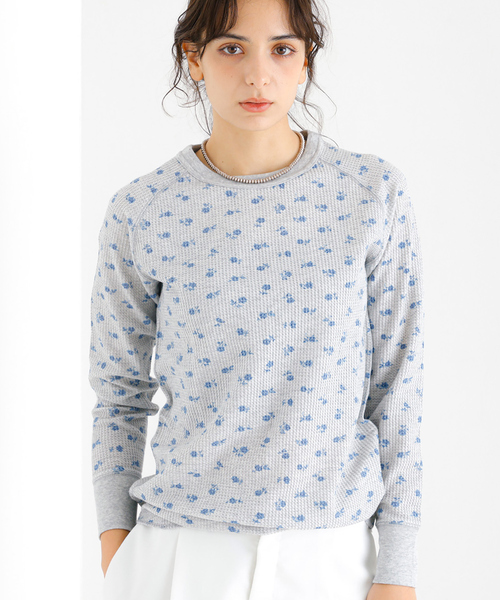 JEMORGAN(ジェーイーモーガン)の「【JEMORGAN / ジェーイーモーガン】ワッフルラグランロンT / パック入り / 長袖 Tシャツ / 花柄(Tシャツ/カットソー・レディース・その他4/その他1/その他2/その他3/その他5/その他6・フリー)」の3枚目の写真