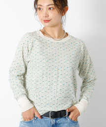 【JEMORGAN / ジェーイーモーガン】ワッフルラグランロンＴ / パック入り / 長袖 Tシャツ / 花柄