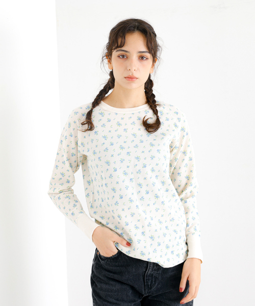 JEMORGAN(ジェーイーモーガン)の「【JEMORGAN / ジェーイーモーガン】ワッフルラグランロンT / パック入り / 長袖 Tシャツ / 花柄(Tシャツ/カットソー・レディース・その他4/その他1/その他2/その他3/その他5/その他6・フリー)」の7枚目の写真