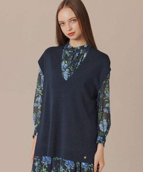 【WEB・一部店舗限定】クリアニットフルニードルジレ（ベスト）｜MACKINTOSH LONDON（マッキントッシュ ロンドン） 34,100円