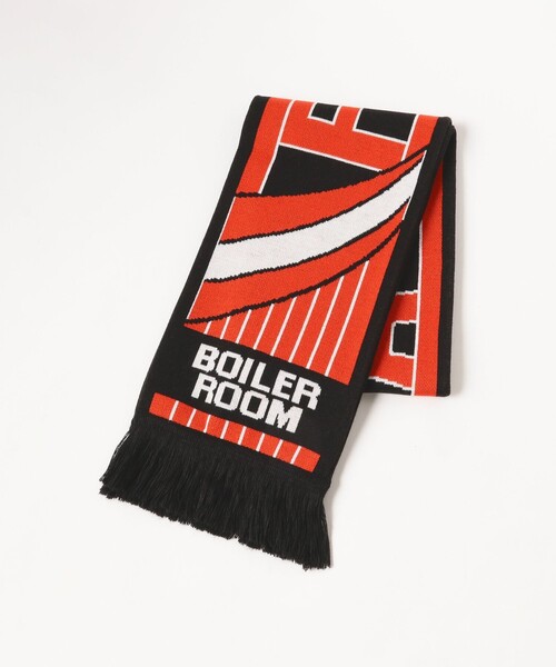BEAMS T（ビームスティー）の「BOILER ROOM / Forza Scarf（マフラー・メンズ・レッド・ONE SIZE）」の2枚目の写真