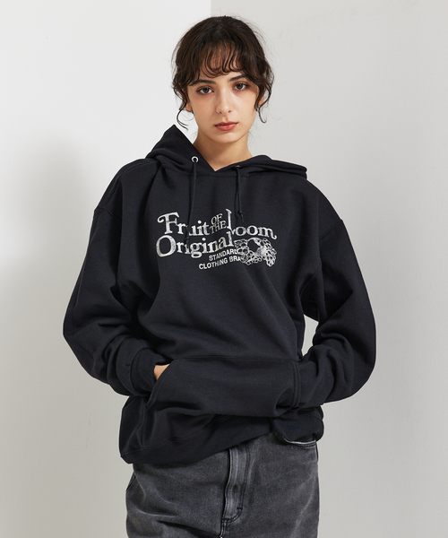 FRUIT OF THE LOOM(フルーツオブザルーム)の「【FRUIT OF THE LOOM/フルーツオブザルーム】FTL フルーツロゴパーカー/ LOGO HOODIE(パーカー・メンズ・ホワイト/ブラック/グレー・XL/M/L)」の1枚目の写真