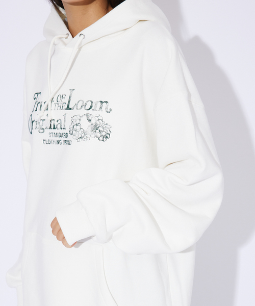 FRUIT OF THE LOOM(フルーツオブザルーム)の「【FRUIT OF THE LOOM/フルーツオブザルーム】FTL フルーツロゴパーカー/ LOGO HOODIE(パーカー・メンズ・ホワイト/ブラック/グレー・XL/M/L)」の10枚目の写真
