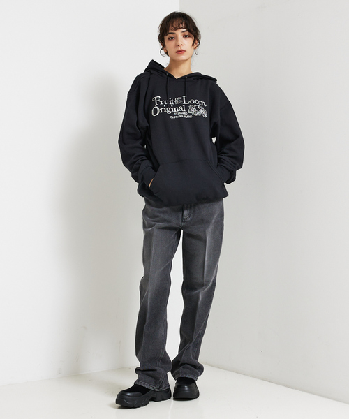 FRUIT OF THE LOOM(フルーツオブザルーム)の「【FRUIT OF THE LOOM/フルーツオブザルーム】FTL フルーツロゴパーカー/ LOGO HOODIE(パーカー・メンズ・ホワイト/ブラック/グレー・XL/M/L)」の18枚目の写真