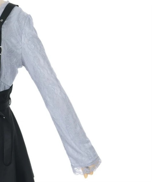 axes femme POETIQUE(アクシーズファムポエティック)の「ハーネスベルト付レースワンピース(ワンピース・レディース・ホワイト/ブラック/ブルーグレー・MEDIUM)」の19枚目の写真