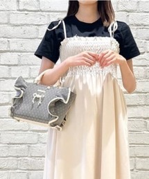 SAMANTHAVEGA | チュールフリルハンドバッグ（小）(ハンドバッグ)