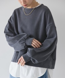 ピグメントショートスウェット