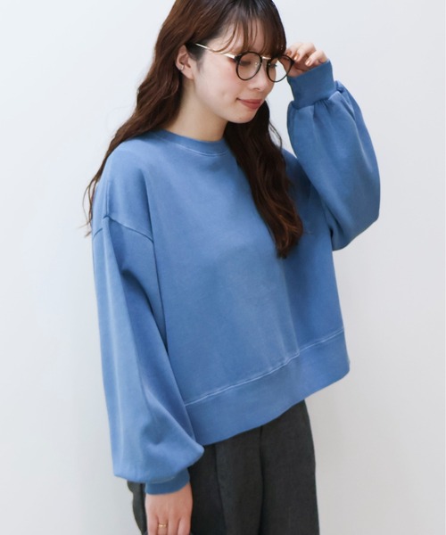 AMERICAN HOLIC(アメリカンホリック)の「ピグメントショートスウェット(スウェット・レディース・ブルー/チャコールグレー/ピンク・L/M)」の19枚目の写真