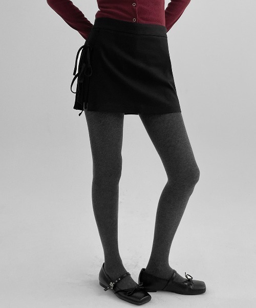 [MADE] セブニングリボンミニスカートパンツ（スカート）｜BLACKUP（ブラックアップ）