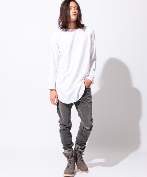 MONKEY TIME(モンキータイム)の「<monkey time> 40/2TJK LONG L/SL T/Tシャツ◆(Tシャツ/カットソー・メンズ・ホワイト/グレー・X-LARGE/SMALL/MEDIUM/LARGE)」の11枚目の写真