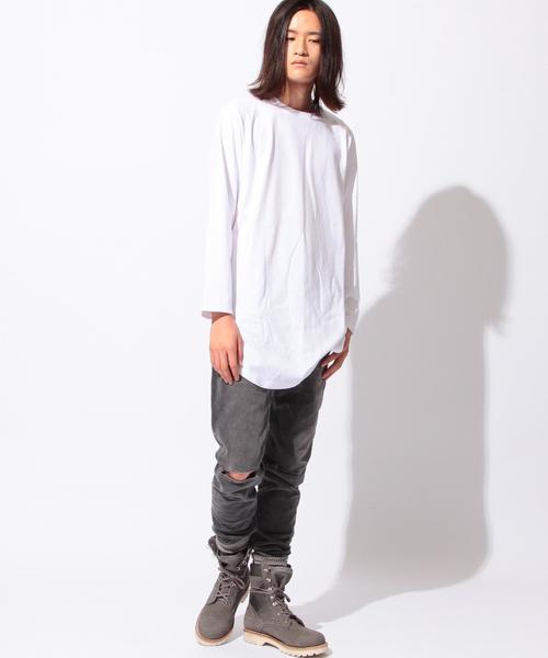 MONKEY TIME(モンキータイム)の「<monkey time> 40/2TJK LONG L/SL T/Tシャツ◆(Tシャツ/カットソー・メンズ・ホワイト/グレー・X-LARGE/SMALL/MEDIUM/LARGE)」の12枚目の写真