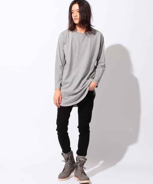 MONKEY TIME(モンキータイム)の「<monkey time> 40/2TJK LONG L/SL T/Tシャツ◆(Tシャツ/カットソー・メンズ・ホワイト/グレー・X-LARGE/SMALL/MEDIUM/LARGE)」の6枚目の写真