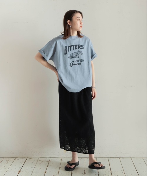 NOMBRE IMPAIR(ノンブルアンペール)の「レモンPT 半袖TEE(Tシャツ/カットソー・レディース・サックスブルー/ネイビー/ホワイト・FREE)」の4枚目の写真
