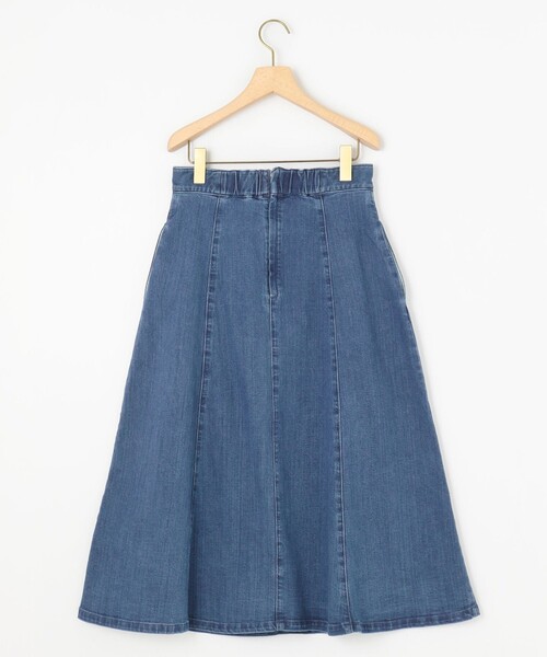組曲（クミキョク）の「ライトデニム フレアスカート（デニムスカート・レディース・ダルブルー系・S2）」の19枚目の写真