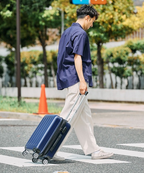 FOUND GOOD(ファウンドグッド)の「拡張キャリーケース S(スーツケース/キャリーバッグ・レディース・ブラック系/ブラウン系/ベージュ系/グリーン系/ブルー系1/パープル系/イエロー系/ピンク系/ネイビー/レッド系2・SMALL)」の5枚目の写真