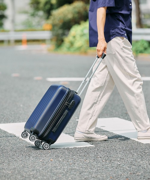 FOUND GOOD(ファウンドグッド)の「拡張キャリーケース S(スーツケース/キャリーバッグ・レディース・ブラック系/ブラウン系/ベージュ系/グリーン系/ブルー系1/パープル系/イエロー系/ピンク系/ネイビー/レッド系2・SMALL)」の16枚目の写真