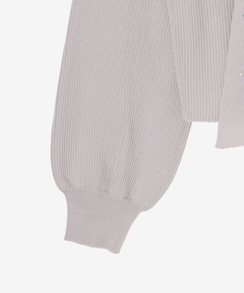 MAJESTIC LEGON（マジェスティックレゴン）の「リボンビジューニット（ニット/セーター・レディース・チャコールグレー/アイボリー/ホワイト系その他2/ブラック/ピンク/ライトグレー・MEDIUM）」の14枚目の写真