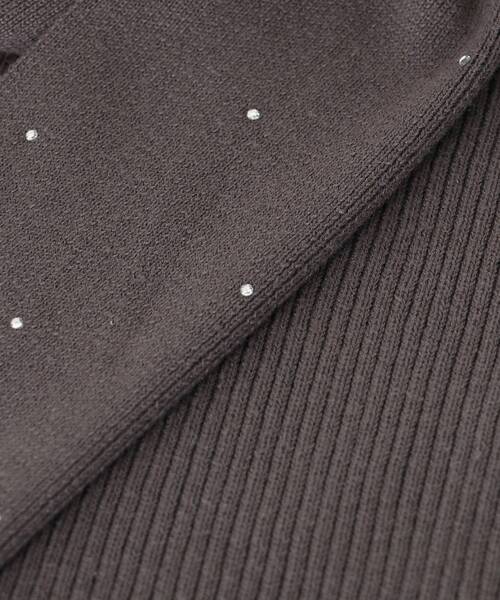 MAJESTIC LEGON（マジェスティックレゴン）の「リボンビジューニット（ニット/セーター・レディース・チャコールグレー/アイボリー/ホワイト系その他2/ブラック/ピンク/ライトグレー・MEDIUM）」の19枚目の写真